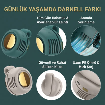 DARNELL | Klipsli Kanatsız Mini Fan